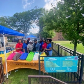 Volunteers at the Summer Food Program Kickoff Event.